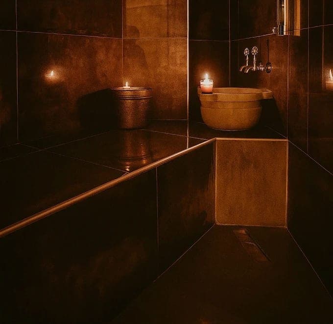 Prime Life Spa Türk hamamı, mermer kurna ve sıcak taş